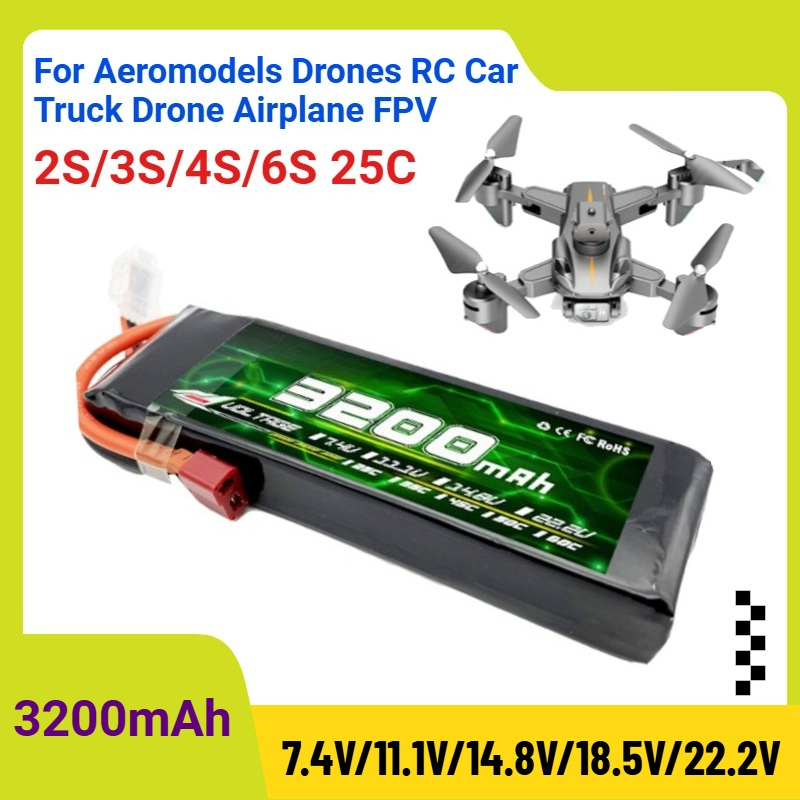 Batterie Lipo 3200mAh 2S/3S/4S - Drone Rc Truck avis et prix
