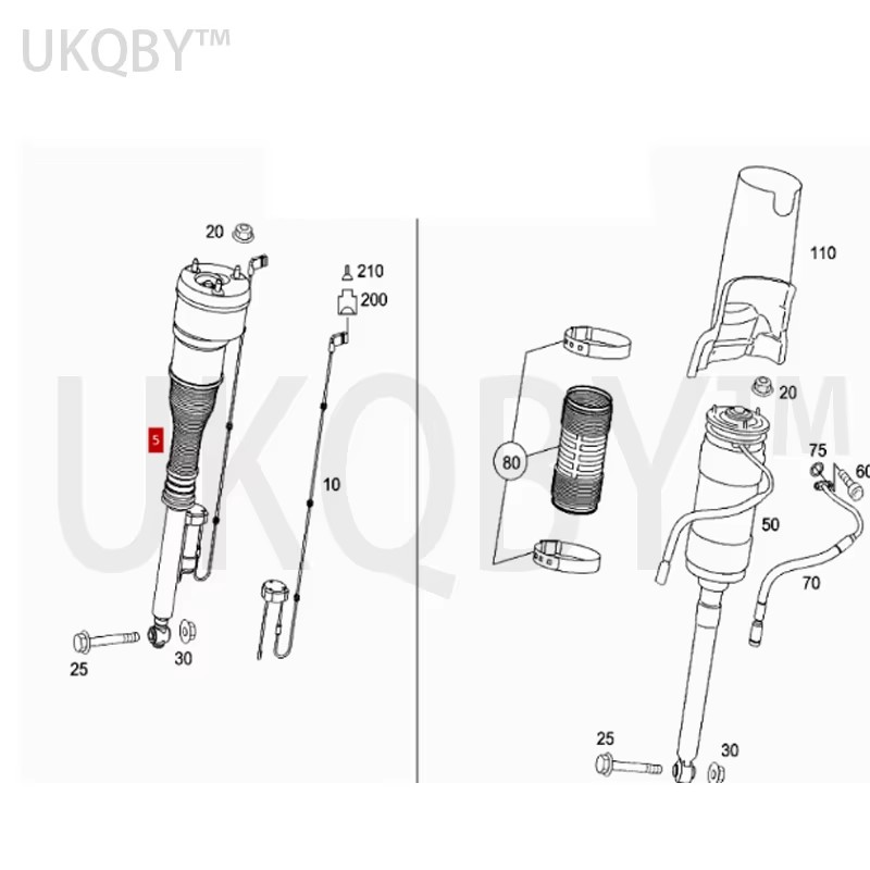 A2213205613 A2213205513 tige d - Rc Suspension Arm avis et prix
