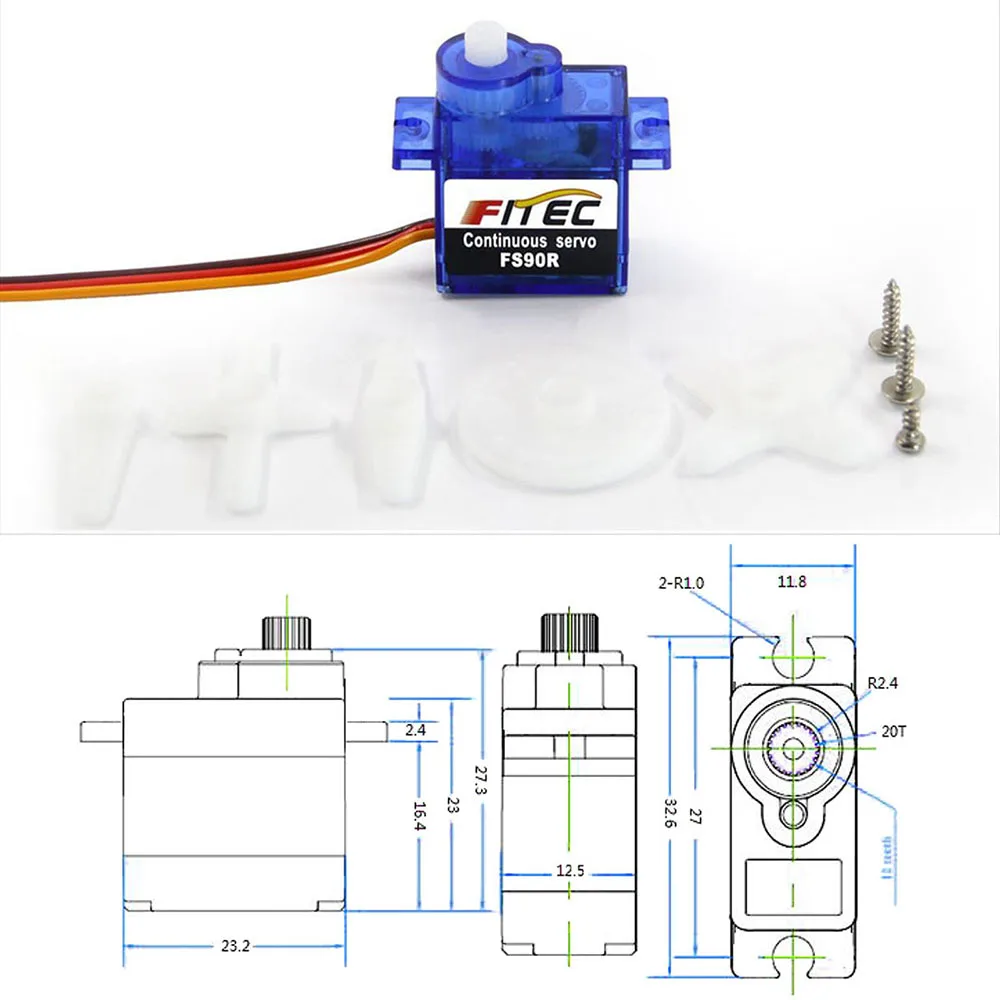 Feetech Mini FS90R Micro Servo - Rc Car Servo avis et prix