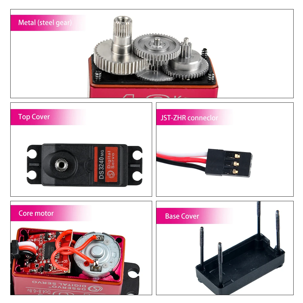 40KG Dsservo DS3240 grand coup - Rc Car Servo avis et prix