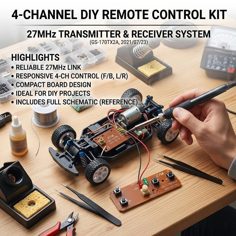Kit de télécommande 27 MHz 4 c - Telemetry Module Rc avis et prix