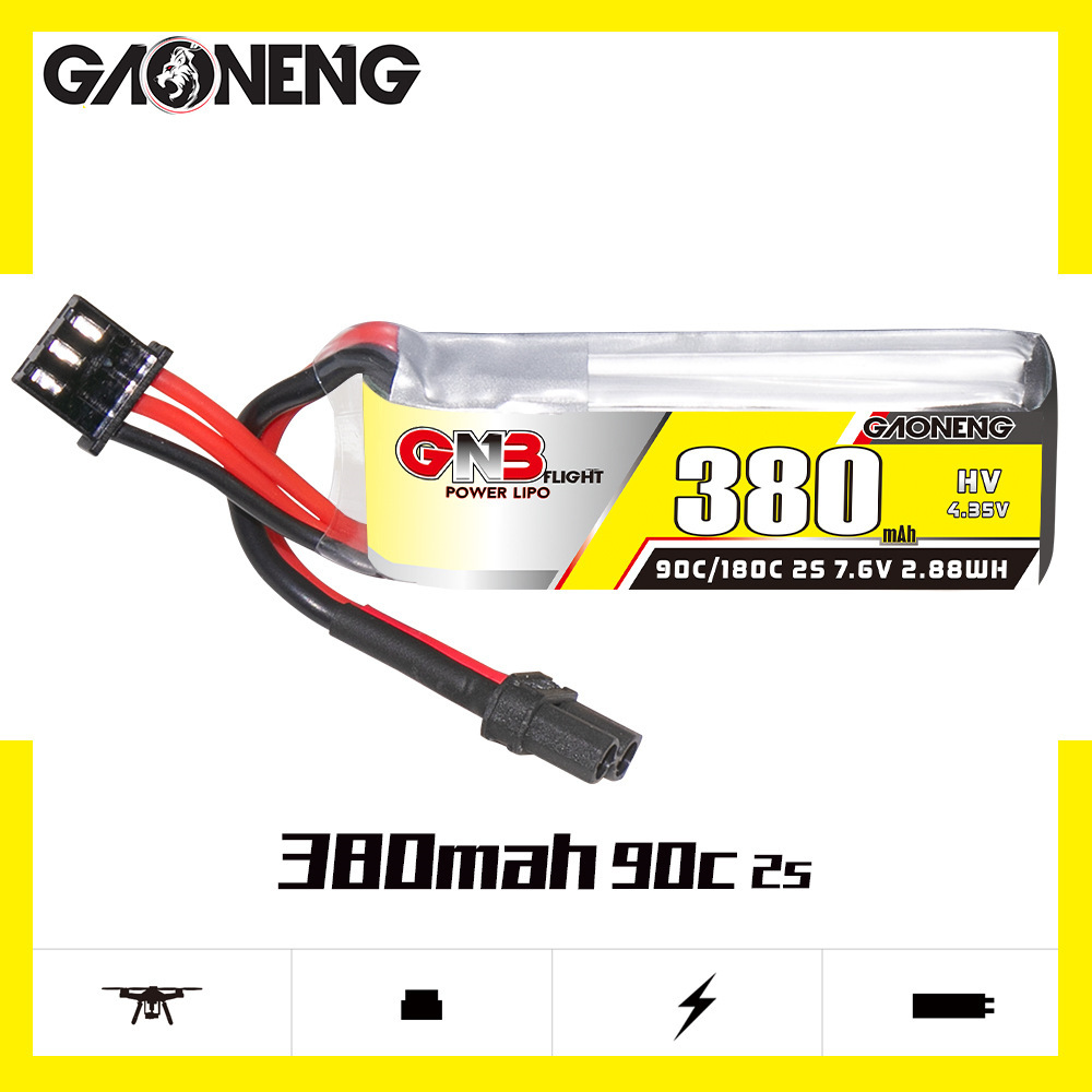 Batterie Lipo GNB 2S 7.6V 380m - Drone Rc Board avis et prix