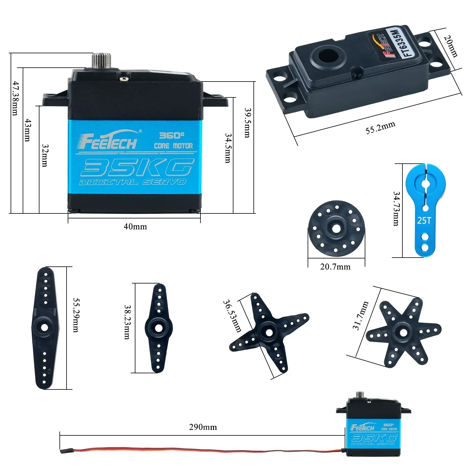 Feetech FT6335M moteur de serv - Rc Car Servo avis et prix